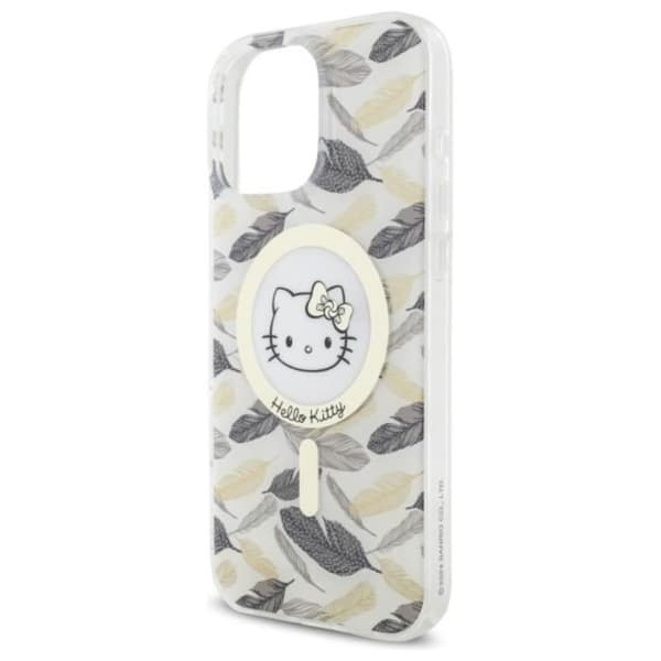Coque - Hello Kitty - iPhone 16 Pro Max - Gyllene löv - Vit - MagSafe