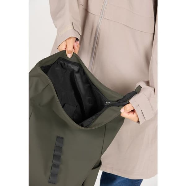 Ryggsäck - VÄDERRAPPORT - Brons - Rulltopp - 100% PU - Kaki