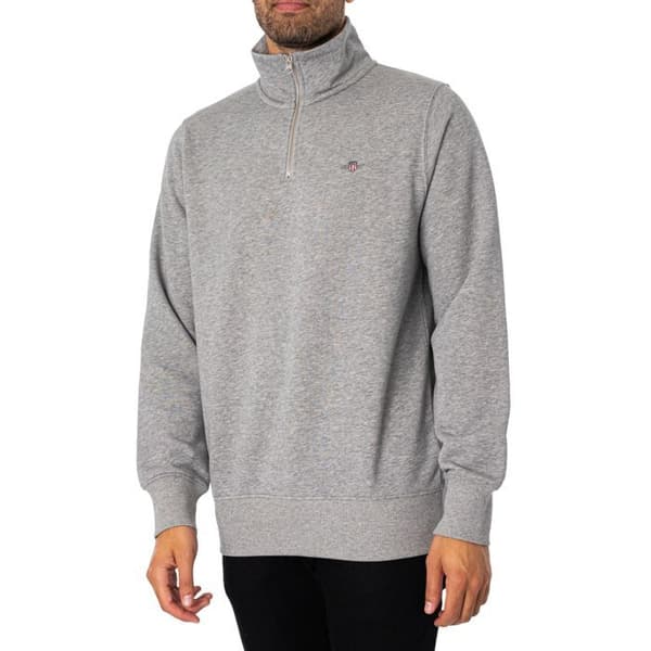 Sweatshirt med dragkedja 1/4 Regular Shield - GANT