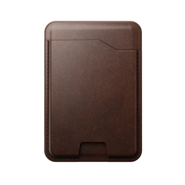 Läderplånbok Nomad Horween MagSafe med Find My Brun