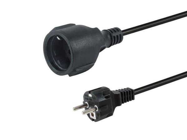 Strömkabel - Utrustning - Schuko till CEE7/3 - 10 m - H05VV-F3G - 16A