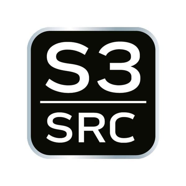 Arbetsskor S3 SRC, Crazy Horse-läder, storlek 45