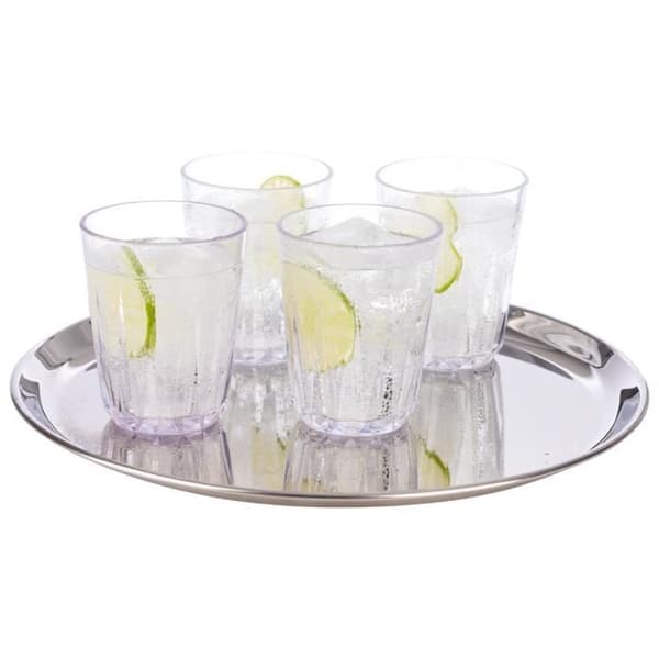 Rund rostfri platta 27 cm - Aps