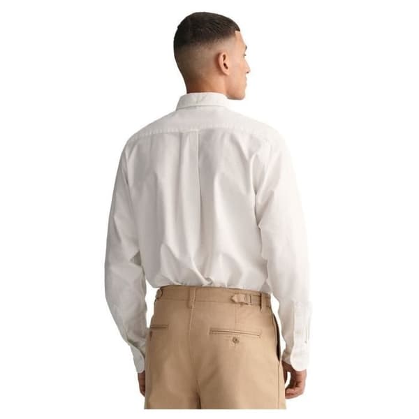 GANT REG Oxford Skjorta, Vit, M Man