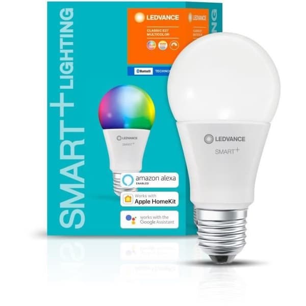 LEDVANCE Smart+ Bluetooth STANDARD FROSTAD 60W E27 COLOR CHANGING glödlampa