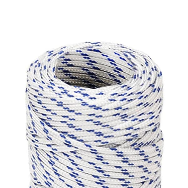 152266 vidaXL Båtkabel Vit 2 mm 100 m Polypropylen