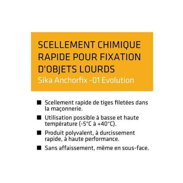 SIKA Anchorfix-1 Evolution Fast Chemical Sealing Resin - Grå - 300ml