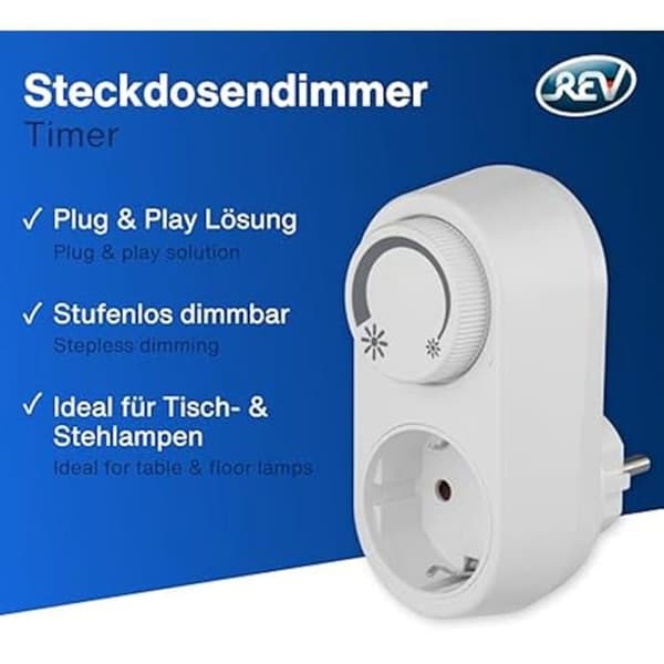 LED-dimmer - REV - Dimmeradapter - 200 W - Ljusstyrningskontroll - Ökad skydd