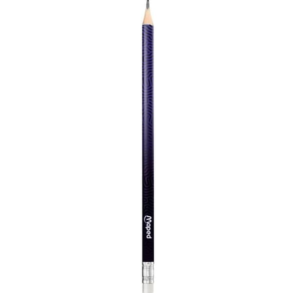 Maped - 6 Grafitpennor HB2 DEEPSEA PARADISE - Gummitopp - Blyertspennor med ergonomisk triangulär form