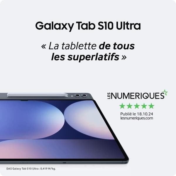 SAMSUNG Galaxy Tab S10 Ultra 14,6" Wifi 512 GB Grå