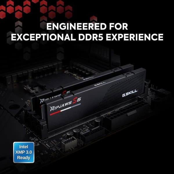 Barrette RAM - GSKILL - RipJaws S5 - 64 Go - DDR5 - 6000 MHz CL32