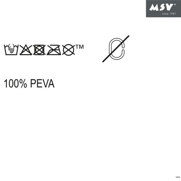 Duschdraperi PEVA ROMANA 180x180cm Beige MSV