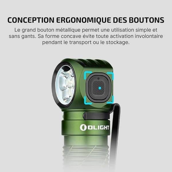 OLIGHT Perun 3 Rechargeable 3000 LM Vattentät IP68 Grön