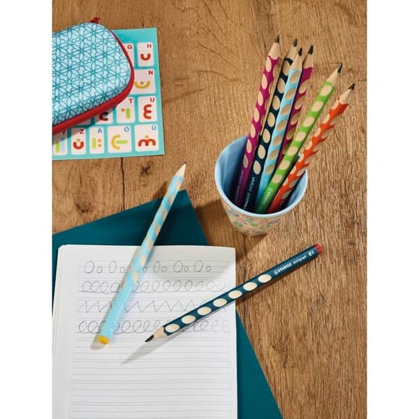 Crayon - Stabilo - Easygraph - Triangulär - HB - Spets tjocklek 3,15 mm
