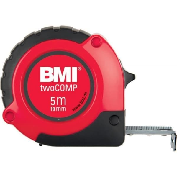 Fickmåttband - BMI - twoCOMP M 472 - 8 m - 25 mm - Stötsäker ABS-hölje