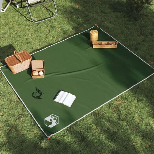 Picknickfilt med gröna pinnar 205x155 cm