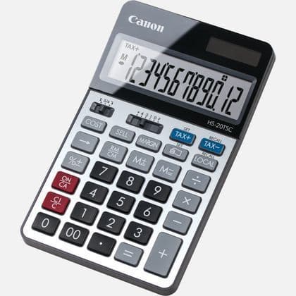 CANON Desktop-kalkylator HS-20TSC - 12 siffror - Solpanel, batteri