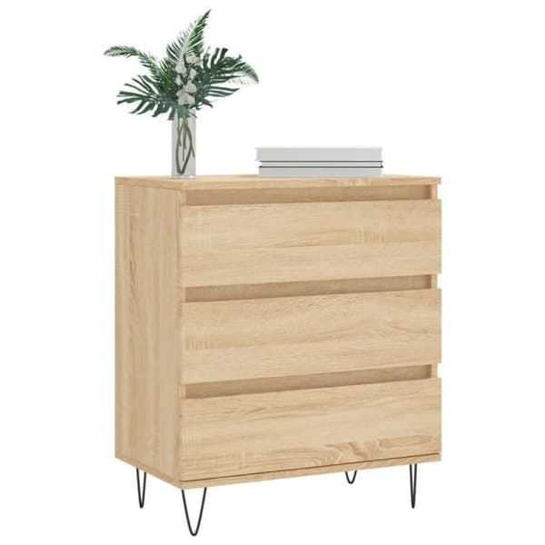 vidaXL Buffé Eksonoma 60x35x70 cm Ingenjörsträ 827183