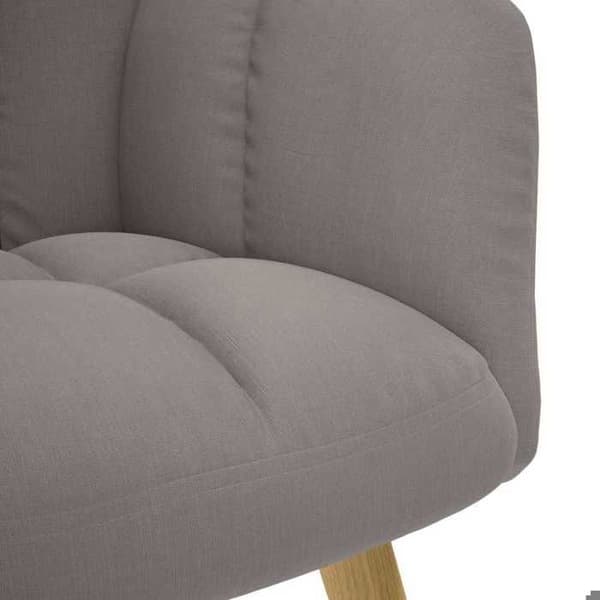 vidaXL Avkopplingsfåtölj Taupe Tyg 4016773