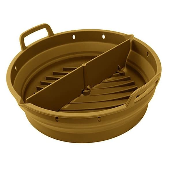 Flextibel silikonairfryerform Point Virgule 15x15x9cm Brun