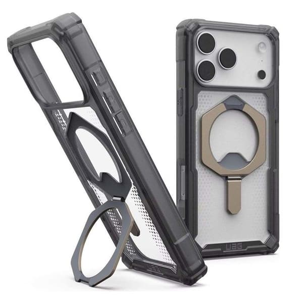 Coque för iPhone 17 Pro Max MagSafe med Metallstöd Plasma XTE UAG Grå