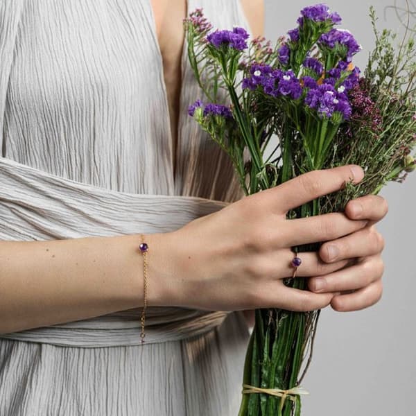 Amethyststenarmband för kvinnor Sloya Aurora