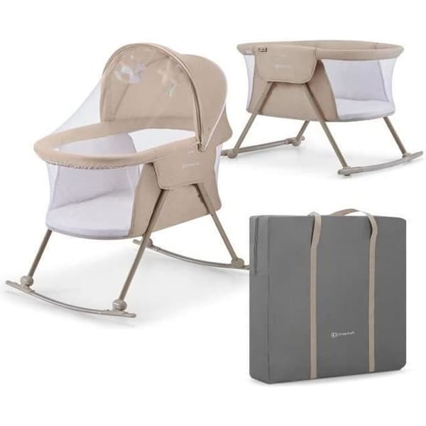 Spjälsäng för sam-sovande baby - KINDERKRAFT - LOVI - Beige