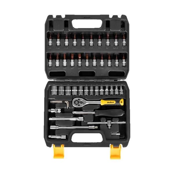 46-delars ratchet nyckelsats Rebel