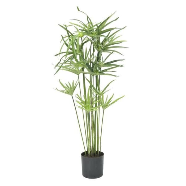 Konstväxt - CYPRESS GRÄS - 76 cm - 192 blad - Töp i lera