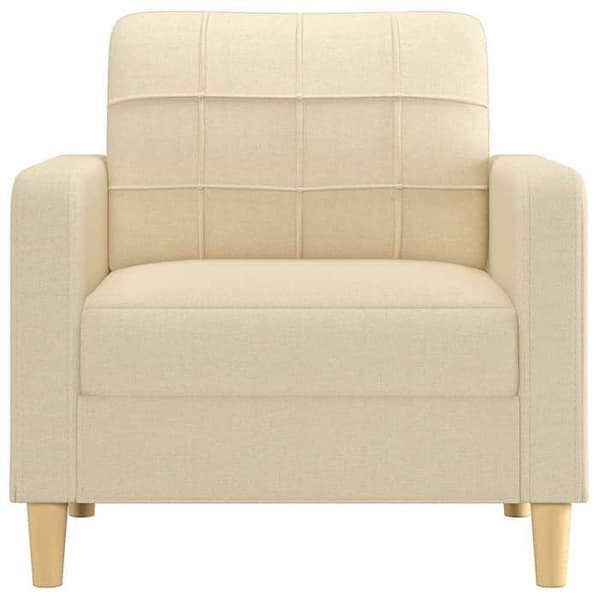 vidaXL Fåtöljkräm 60 cm Tyg 359077