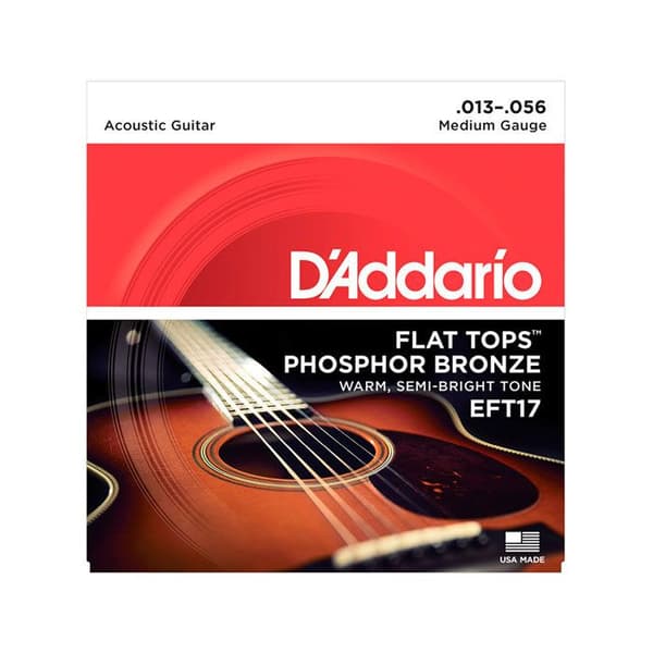 D'Addario EFT17 Flat Tops Medium 13-56 Gitarrsträngar