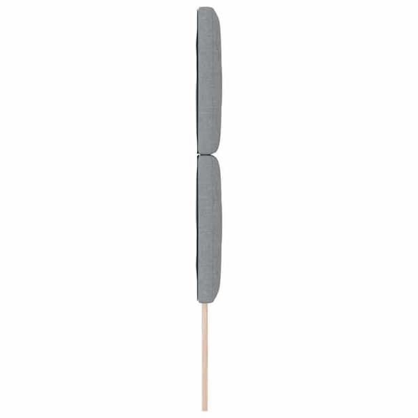 vidaXL Sänggavel Ljusgrå 80 cm tyg 3337873