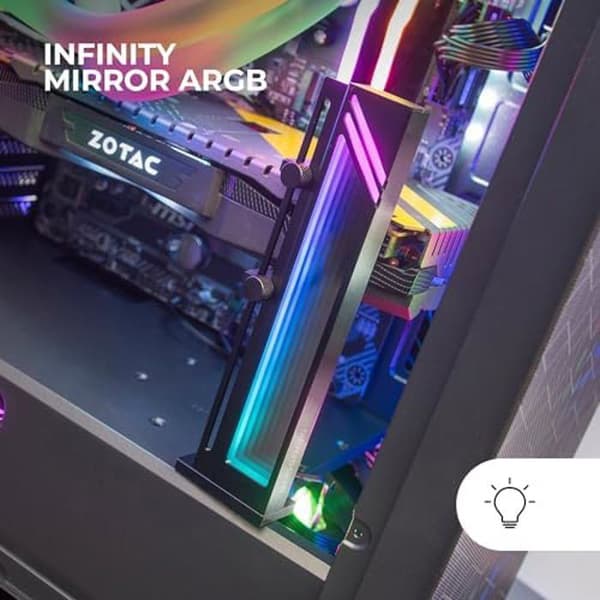 MARSGAMING Mars Gaming MCA-GCB, Grafikkortshållare, ARGB Infinity Mirror Illumination, ARGB Sync GPU-hållare, Base