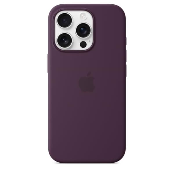 APPLE iPhone 16 Pro - Silikonfodral med MagSafe - Plommon