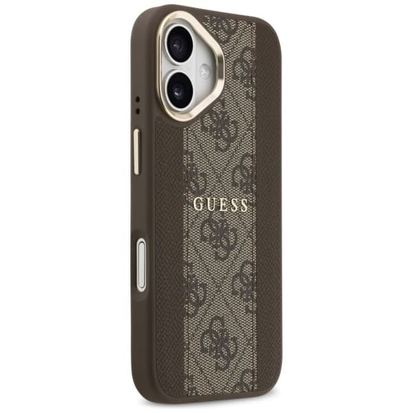 Guess Hardcase 4G Stripe MagSafe för iPhone 17 - Brun