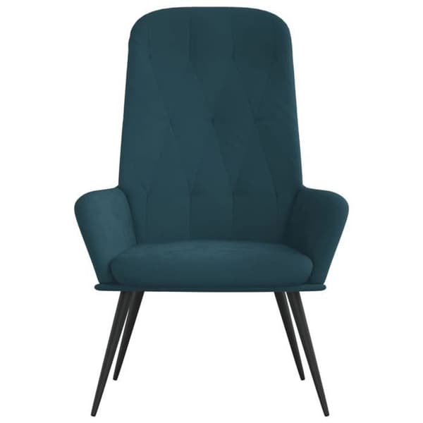 vidaXL avkopplingsstol Blue Velvet 341204