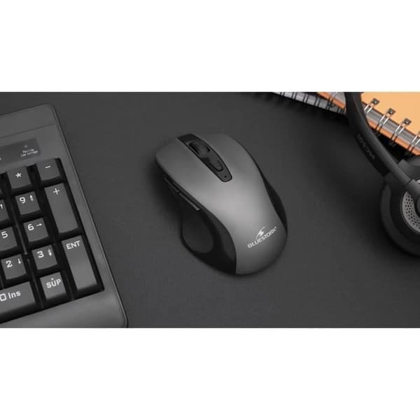Trådlös mus - BLUESTORK - OFFICE 75 - Laddningsbar - PC/MAC - Grå