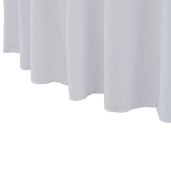 Bordsskydd i elastisk material - vidaXL - 120x74 cm - Vit - Rektangulär - 90% polyester, 10% elastan