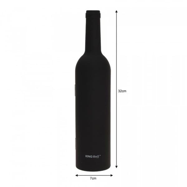 FLASKA MED VINSET KORKskruvar OCH TILLBEHÖR KINGHOFF KH-1166