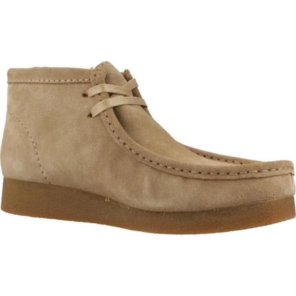 Klackskor Clarks Modell Wallabeeevobt - Ljusbrun Färg