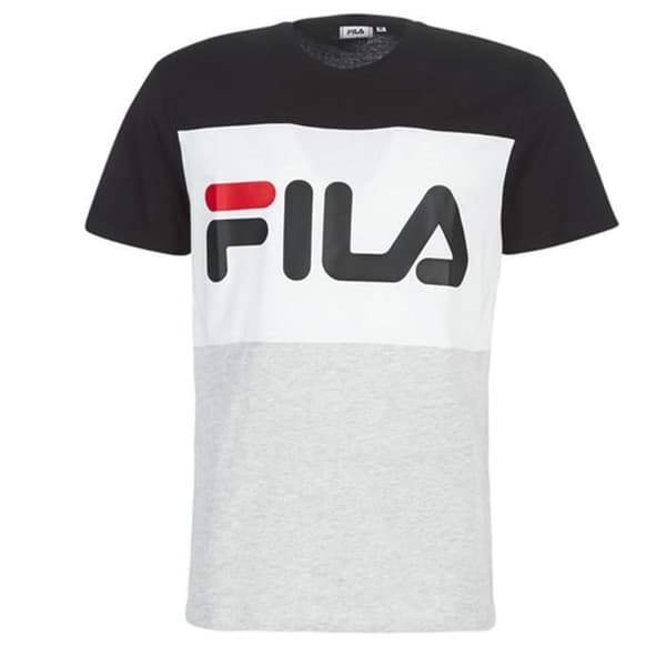 T-shirt Grå/Svart Herr Fila Flat Matte