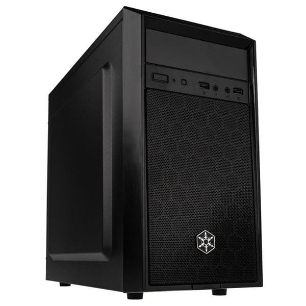 Mini-ATX-chassi - Silverstone - PS16 - Svart - Kompakt - Elegant design