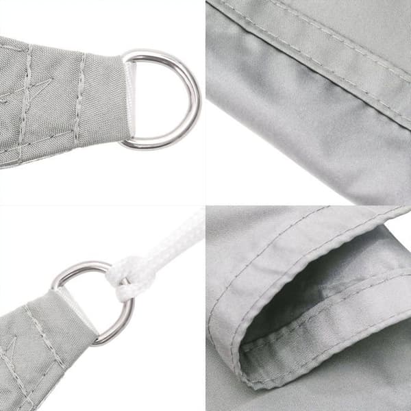 vidaXL Ljusgrå skuggduk 4x3 m 100% polyester oxford 4000545