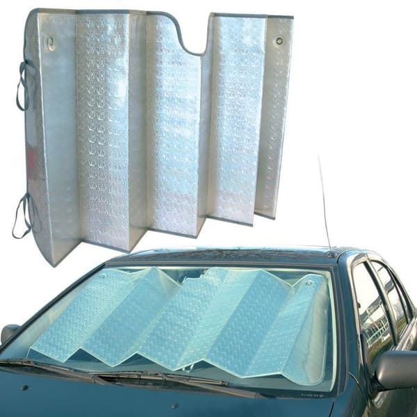 Solskydd - ADNAUTO - 145x70cm - Aluminium - Fällbart - Framsolskydd