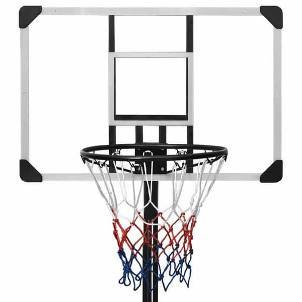 vidaXL Basketställ Transparent 235-305 cm Polykarbonat 93654