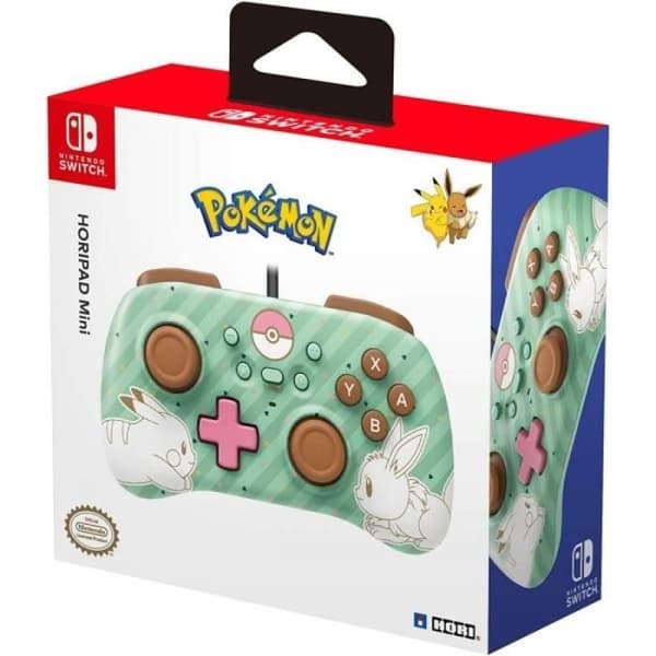 Spelkontroll - HORI - Pad Mini Pokemon - Grön - Trådad - Vibration