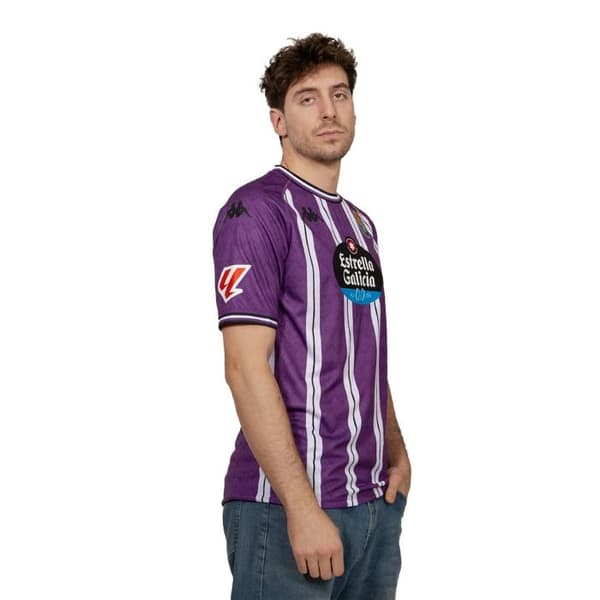 Hematröja Real Valladolid 2024/25 - lila/vit/grå/sponsor