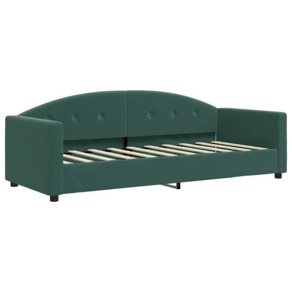 vidaXL Mörkgrön vilsoffa 80x200 cm sammet 354131