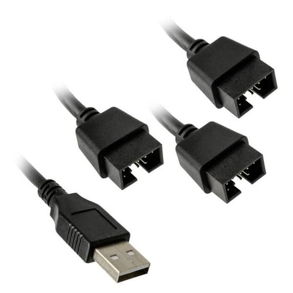 Lian Li Lian Li PW-U2TPAB USB Hub - svart USB-adapter