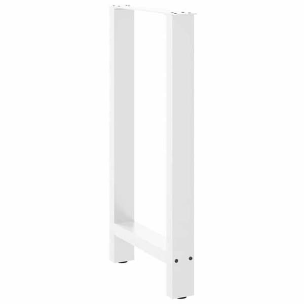 vidaXL Barstolben Vit 2 stycken 40 x (90-91) cm Stål 4013325